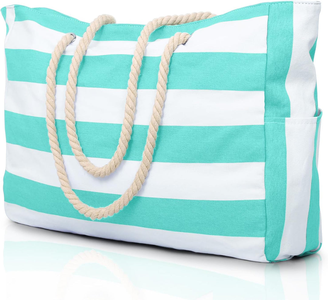 Women's waterproof & sandproof tote, a travel essential.