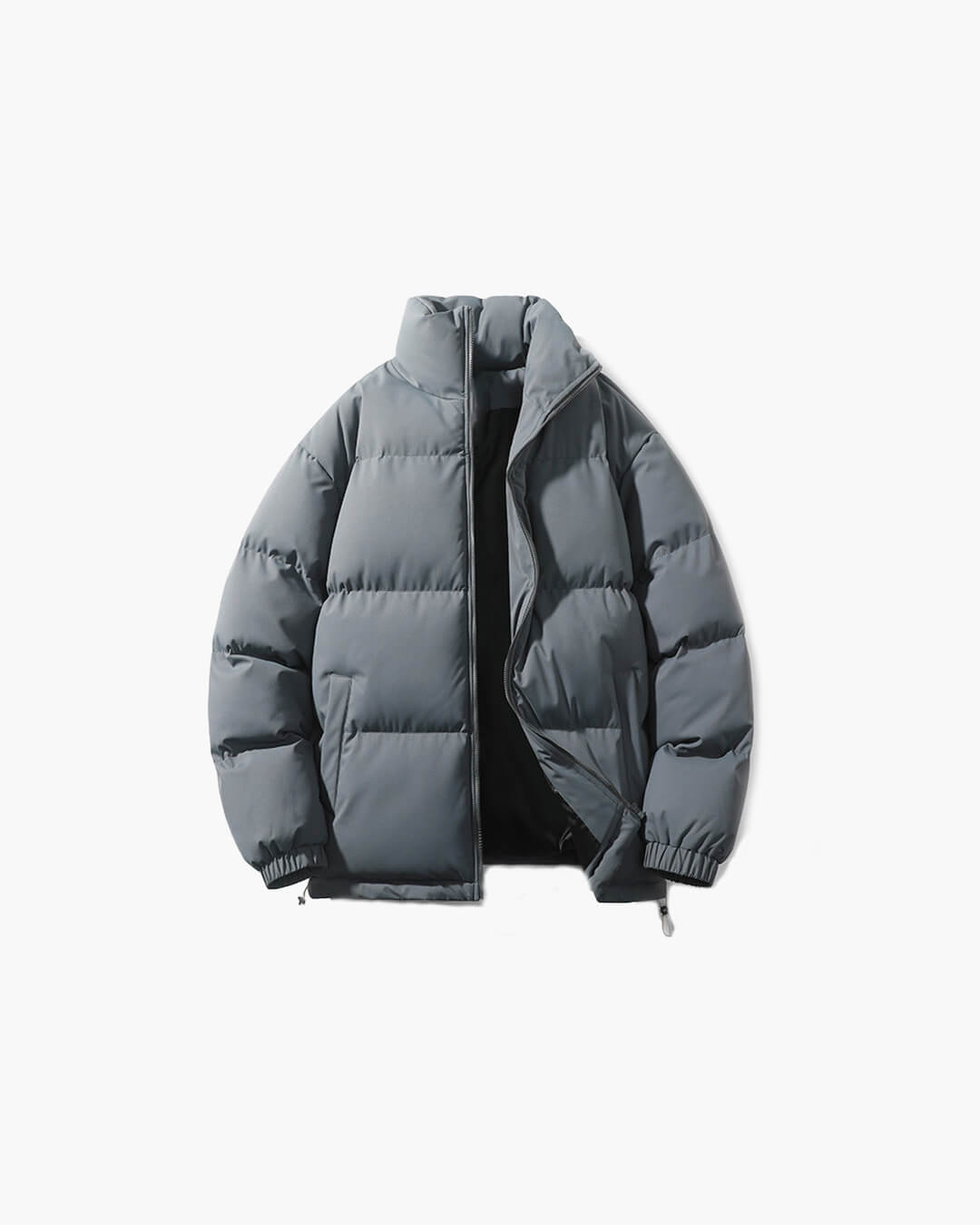 Practical women's weatherproof winter jacket with a modern stand collar design.