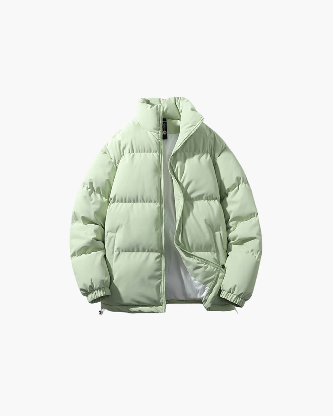Casual yet chic women's puffer jacket, stand collar offers extra warmth on cold days.