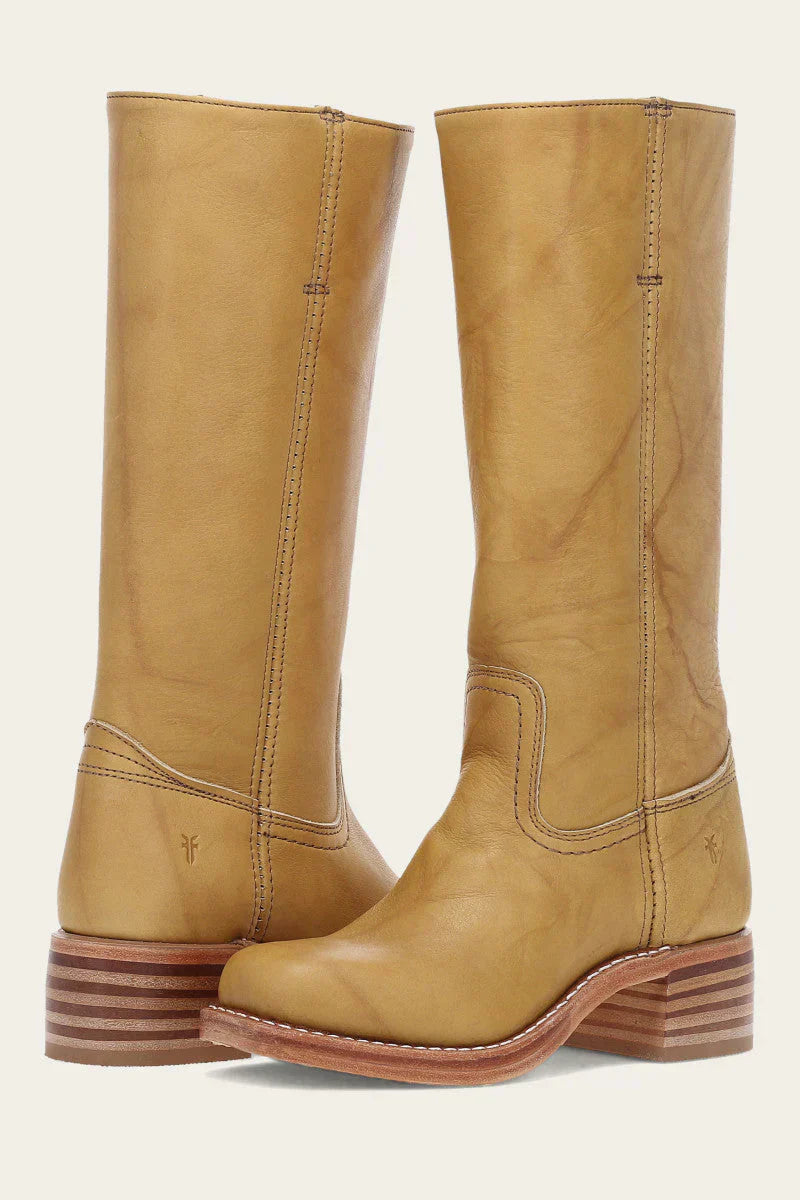 Women's Western Leather Cowboy Boots with intricate stitching and pointed toe, perfect for country style fashion