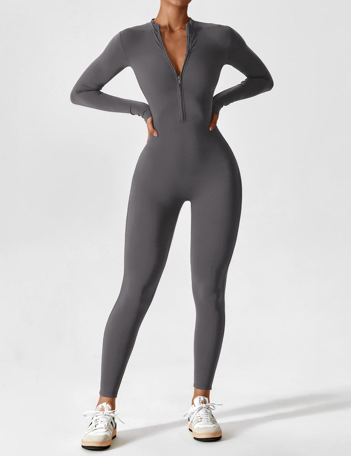 Women's long sleeve zip lounge set in a variety of summer colors, casual wear