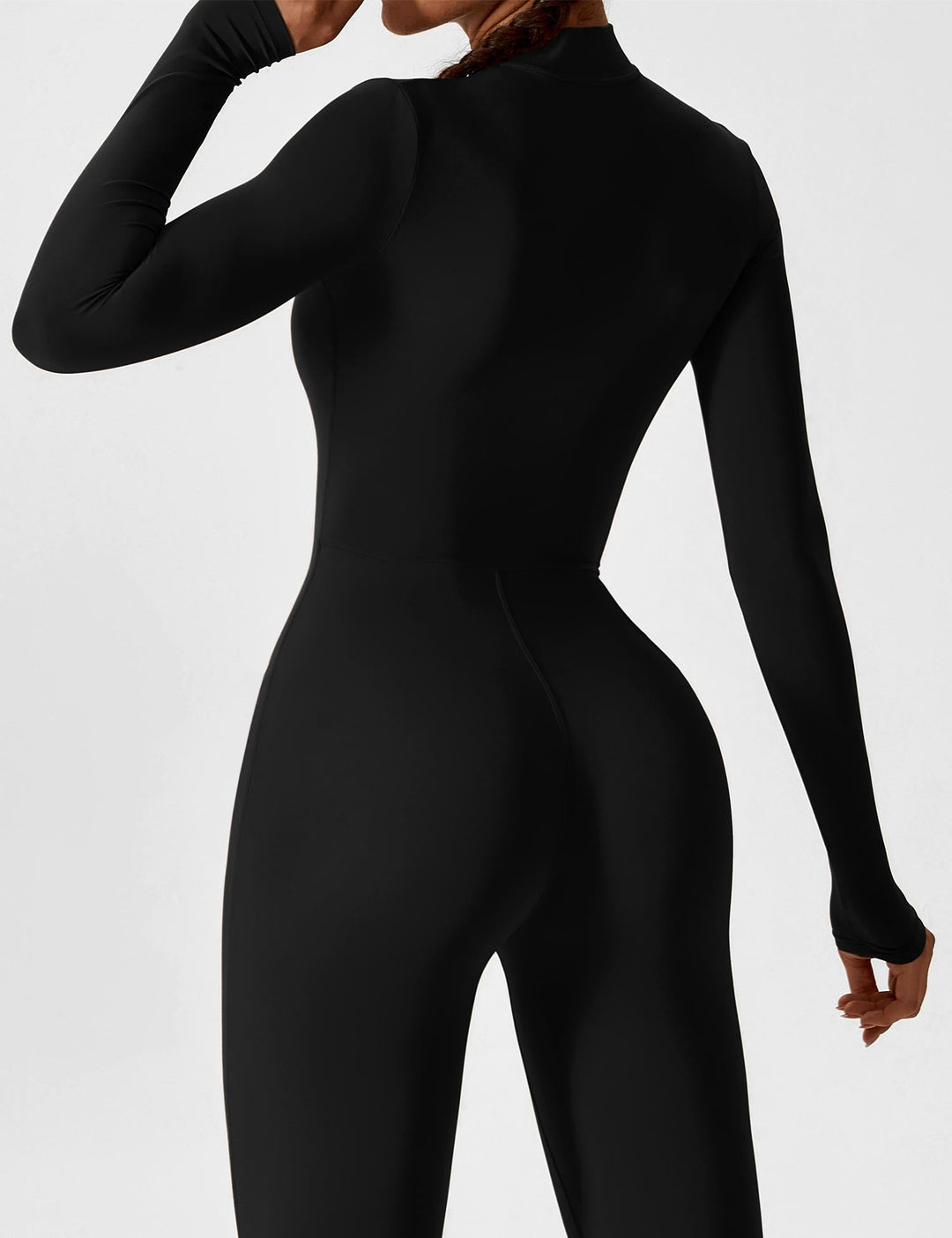 Navy blue women's long sleeve zip lounge set, versatile casual wear, summer fashion