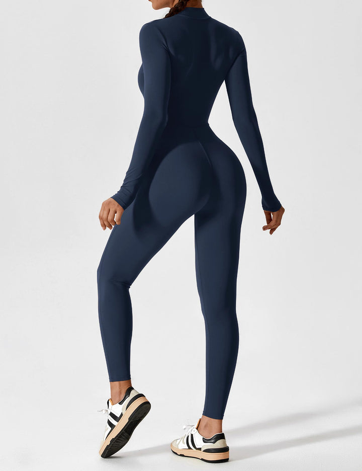 Pink long sleeve zip lounge set for women, a charming addition to summer wardrobe