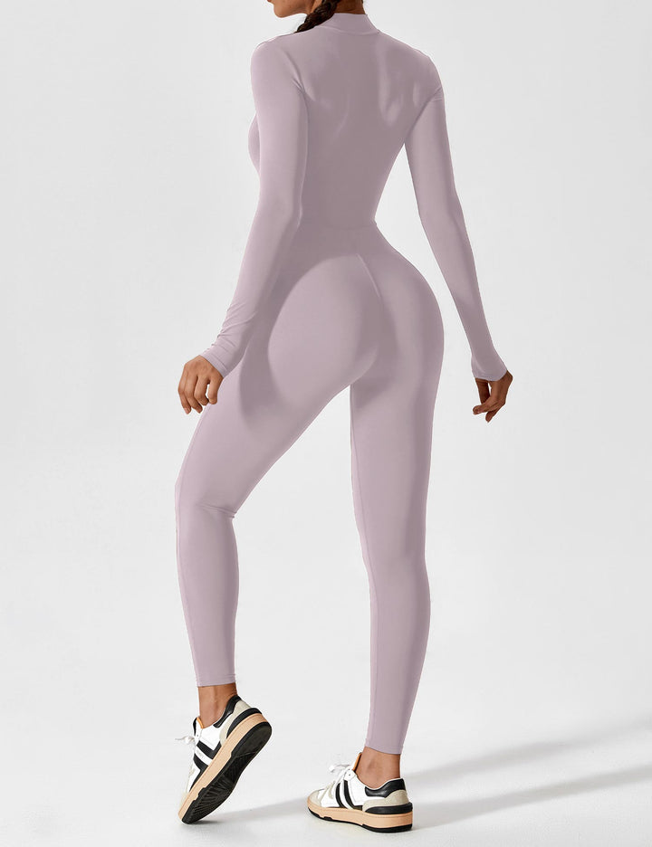 Grey long sleeve zip lounge set, a reliable staple for women's summer casual wear