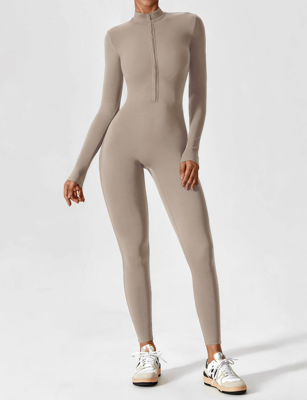 Navy long sleeve zip lounge set, demonstrating versatile women's summer fashion