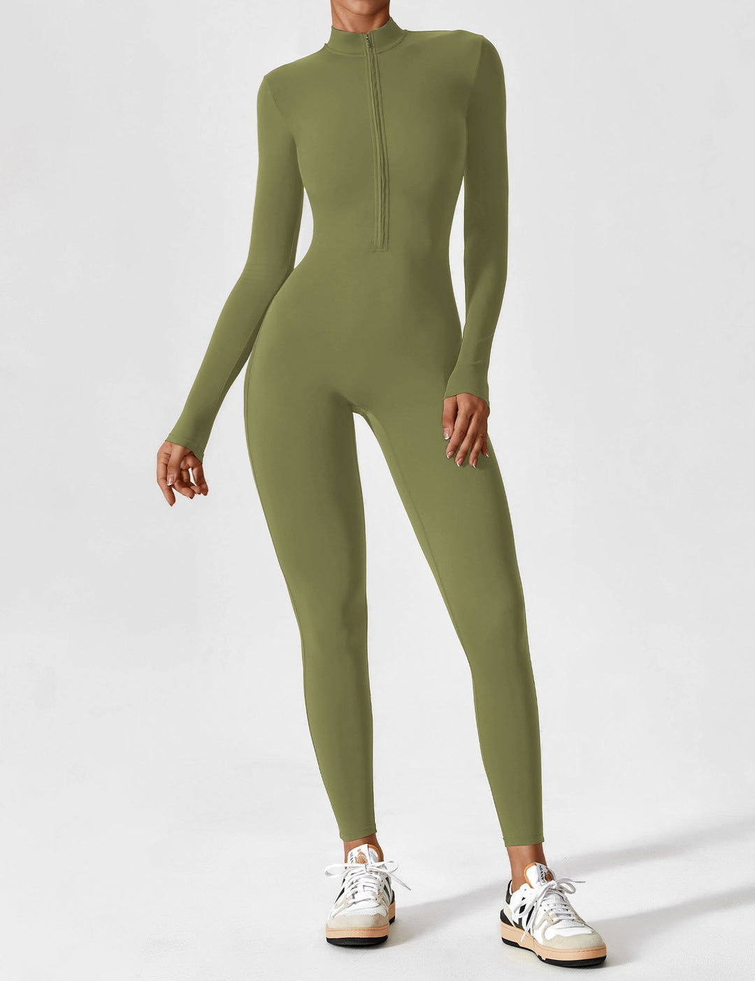 Women's long sleeve zip lounge set folded neatly, compact for summer travel