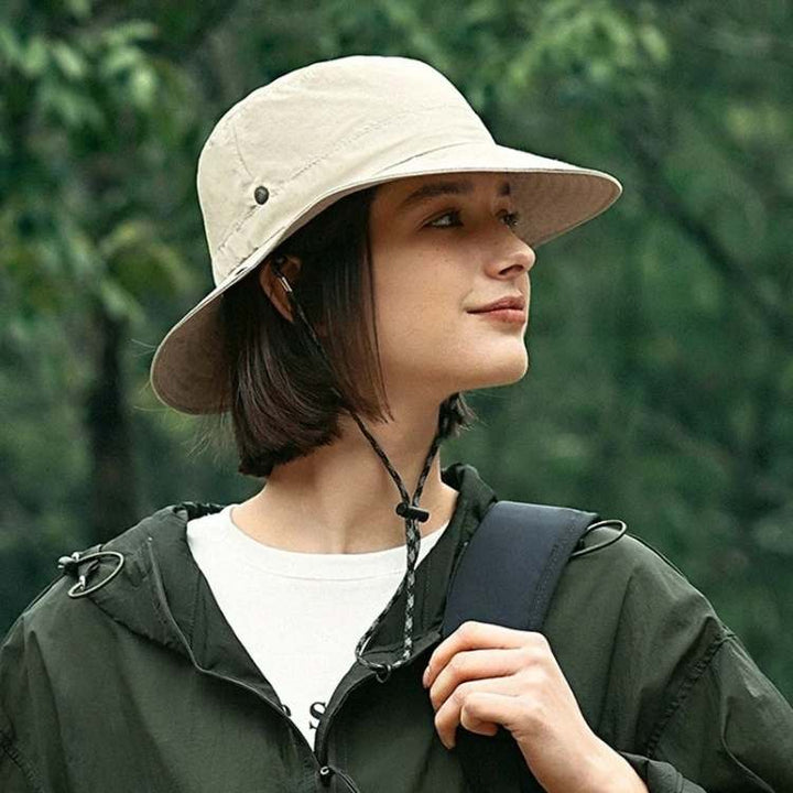 Women's wide brim sun hat for essential UV protection, perfect for beach, garden, and outdoor summer activities.