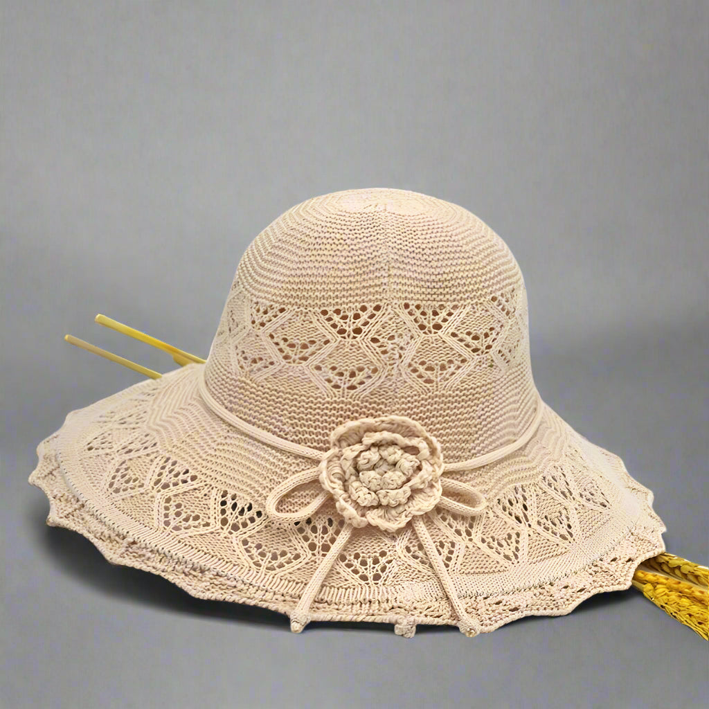 Sun protection ready, wide brim UV hat for women, ideal for outdoor activities