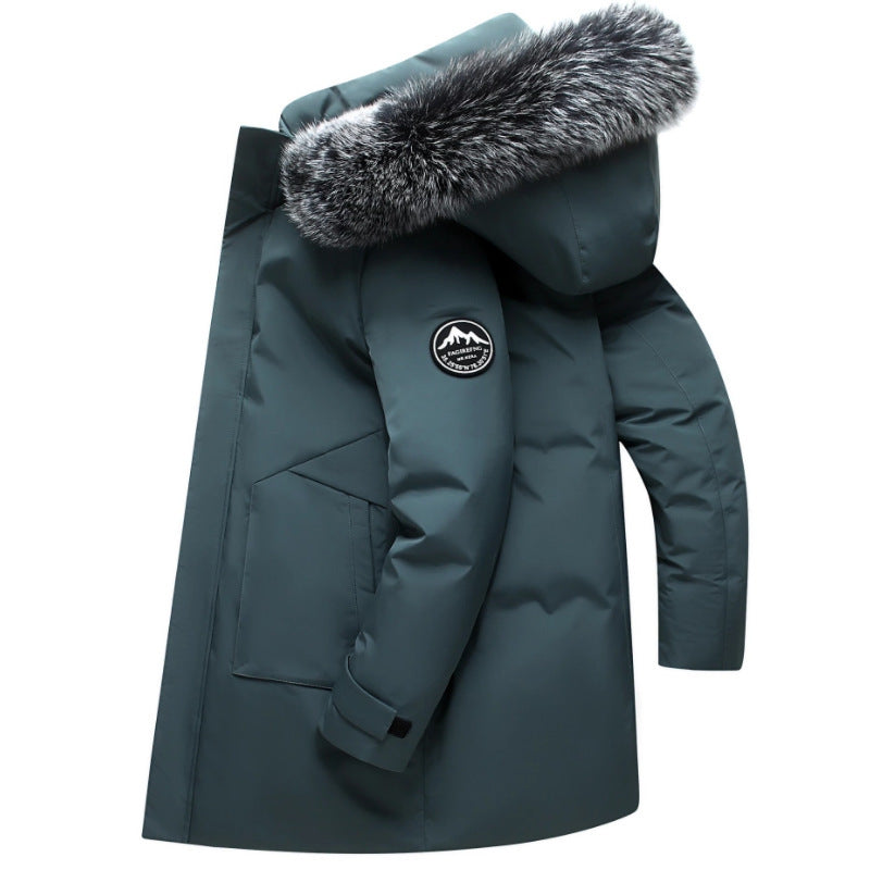 Women's winter parka with a removable hood and cozy faux fur, ideal for cold weather fashion.