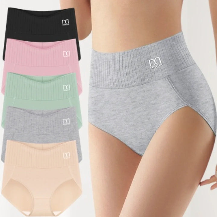 Invisible shaping briefs, high-waisted multipack for women's underwear. Ribbed waistband offers secure comfort.