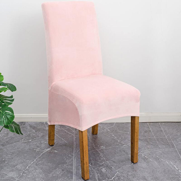 Soft XL velvet dining chair cover, offering comfort & style, a must-have home decor accessory.
