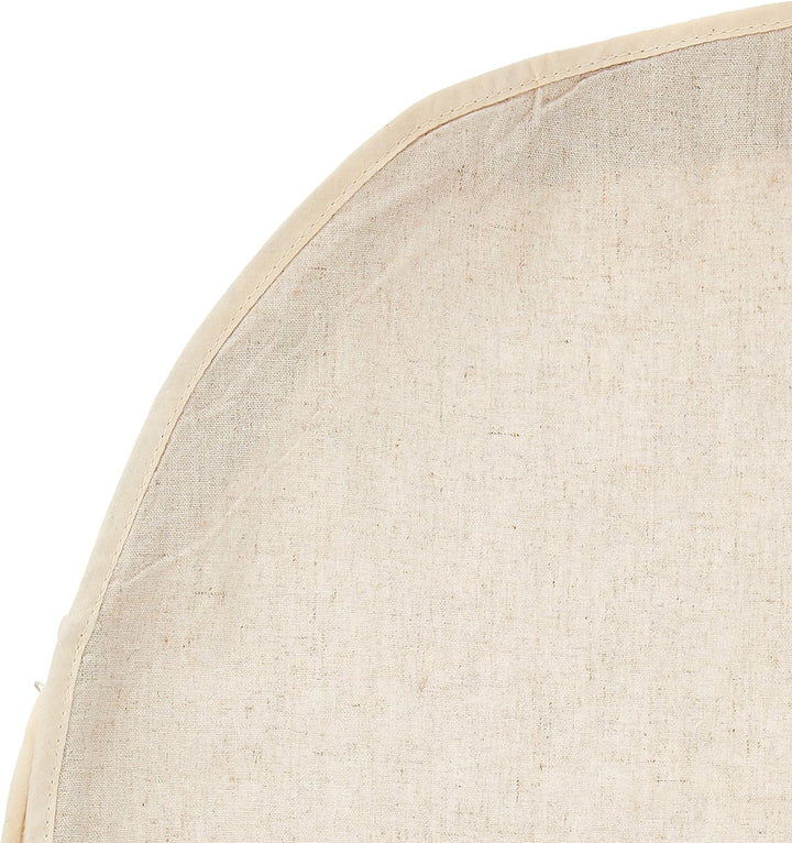 Set of 2 linen garment bags with zippers, offering dust-proof protection for suits, dresses & clothing storage.