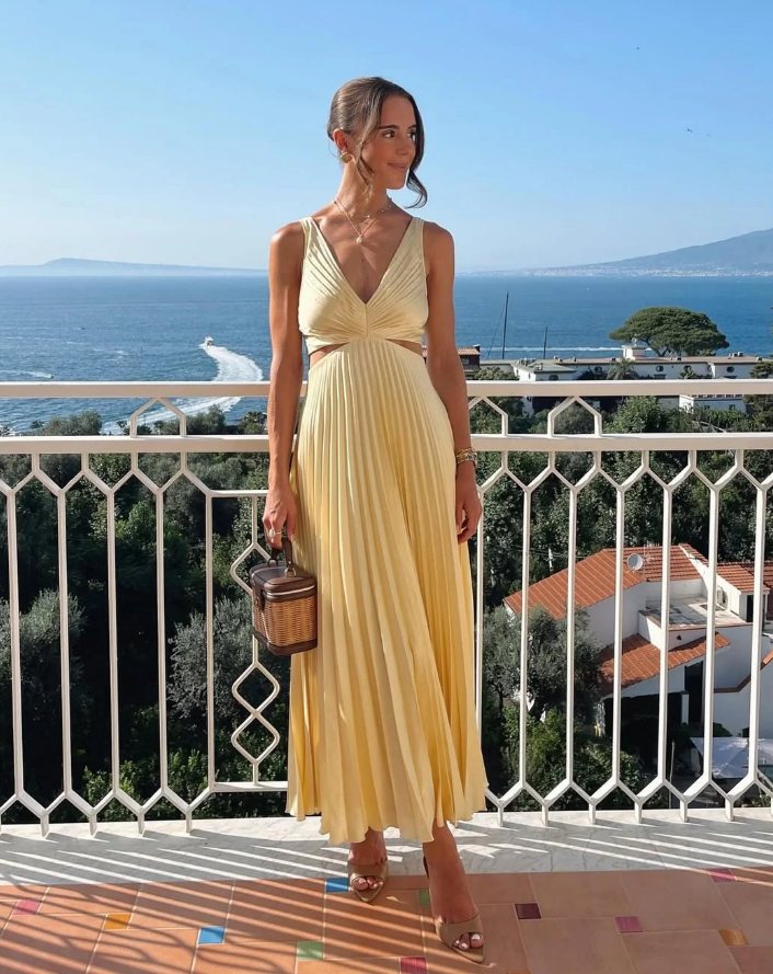 Dreamy Zoe Maxi Dress, lightweight & flowy, perfect elegant summer dress for beach vacations & warm weather.